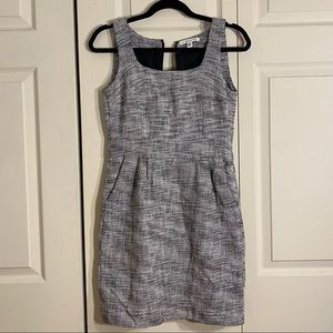 Banana Republic Heathered Gray Work Dress
